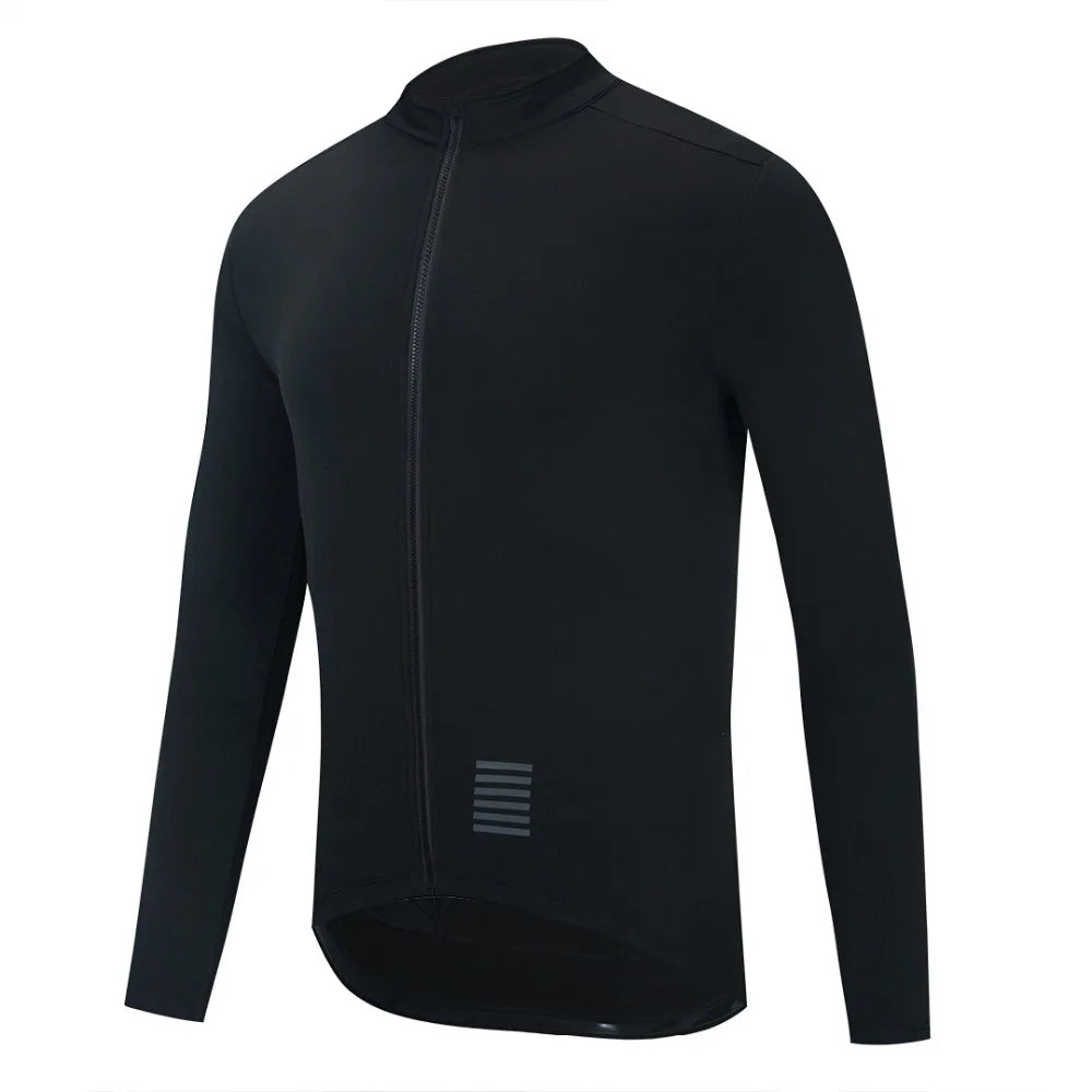 YKYWBIKE WINTER JACKET Thermal Fleece Men Cycling jacket Long Sleeve Cycling Bike Clothing black 사이클링 겨울 재킷