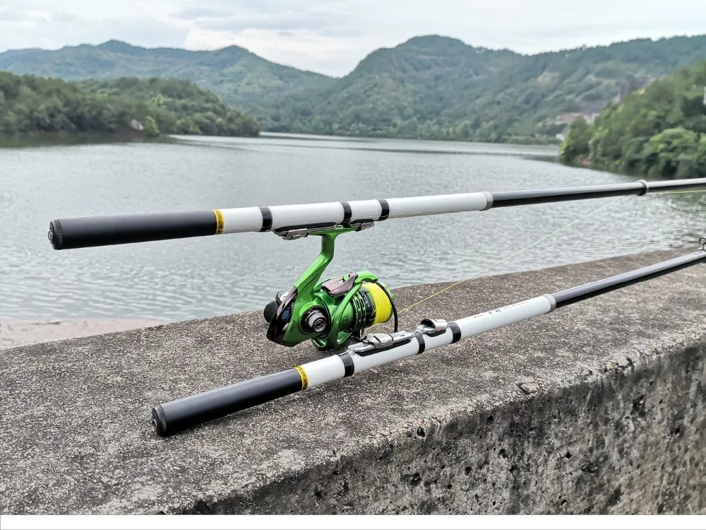 Telescopic Rock Fishing Rod Spinning Fly Carp Feeder Carbon Fiber Pesca 3M 2.7M 2.4M 2.1M 1.8M 1.5M Mini Travel Rod Reel Seat