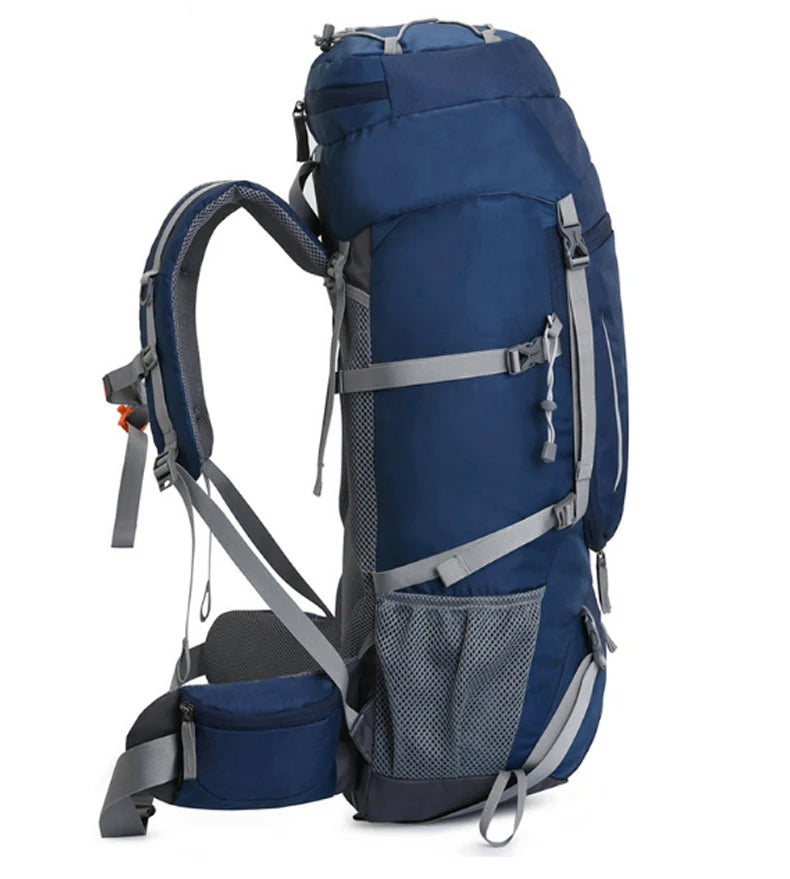 Men's 60L Large Hiking Mountaineering Backpack Climbing Hiking Backpack Camping Backpack Sport Outdoor Rucksack Bag XA108Y