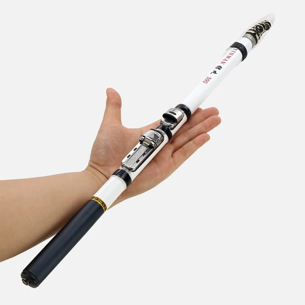 Telescopic Rock Fishing Rod Spinning Fly Carp Feeder Carbon Fiber Pesca 3M 2.7M 2.4M 2.1M 1.8M 1.5M Mini Travel Rod Reel Seat