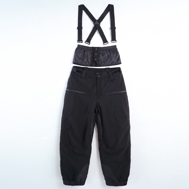 Mioigee Men’s Winter Ski Pants – Waterproof 15,000mm Snowboard Overalls, Thickened Warm Trousers