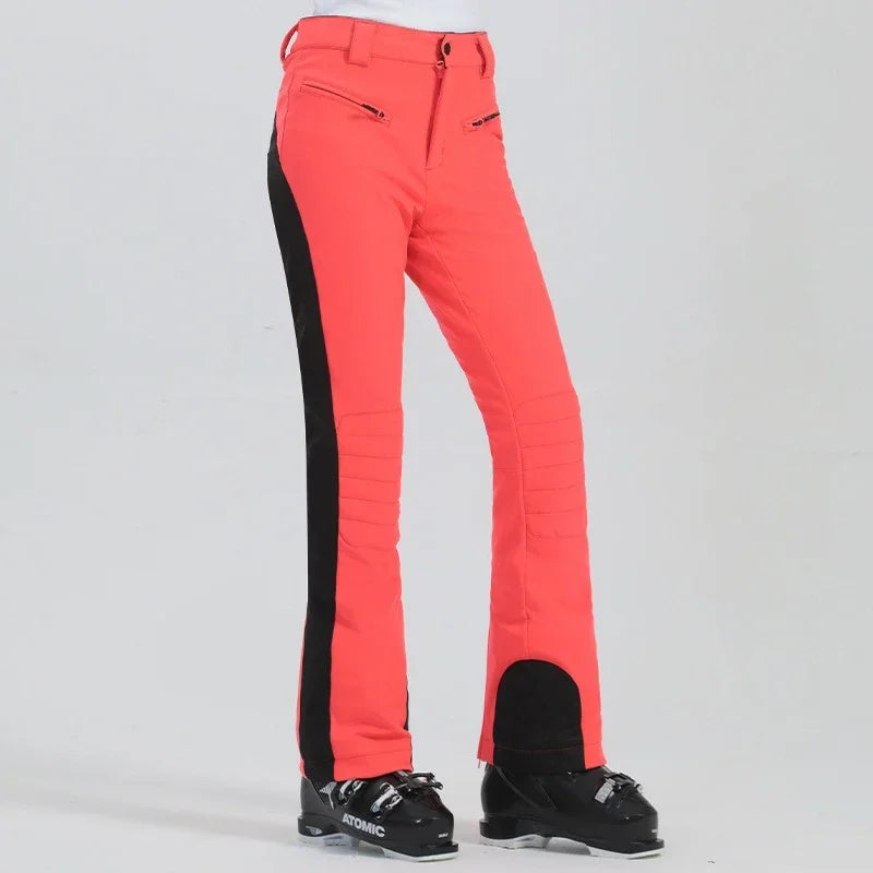 Ladies High Elasticity Ski Pants – Slim Fit Women’s Waterproof Snow Pants