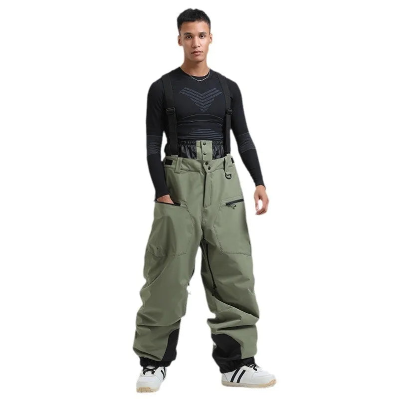 Men's Baggy Snowboard Pants - Waterproof 15000mm Snowboarding Pants Baggy Fit Winter Gear