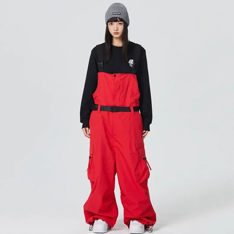 Dollplus Winter Ski Pants – Unisex Snowboard Overalls, 15,000mm Waterproof & Windproof