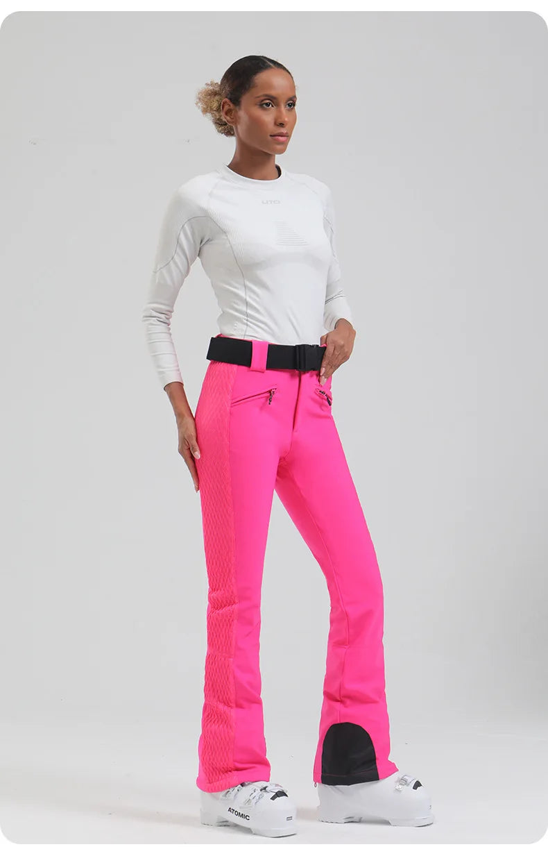 Womens snowboard Pants by Mioigee – Slim Fit, Elastic Waist, Waterproof & Breathable