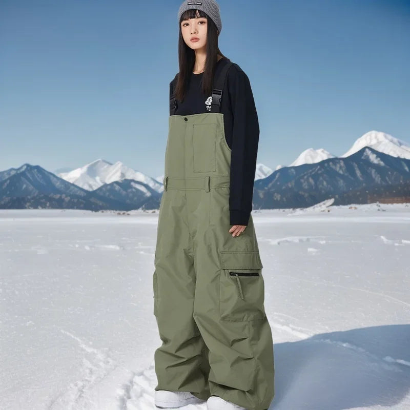 Dollplus Winter Ski Pants – Unisex Snowboard Overalls, 15,000mm Waterproof & Windproof