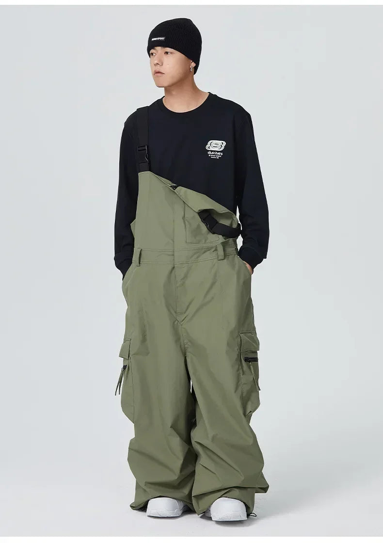 Dollplus Winter Ski Pants – Unisex Snowboard Overalls, 15,000mm Waterproof & Windproof