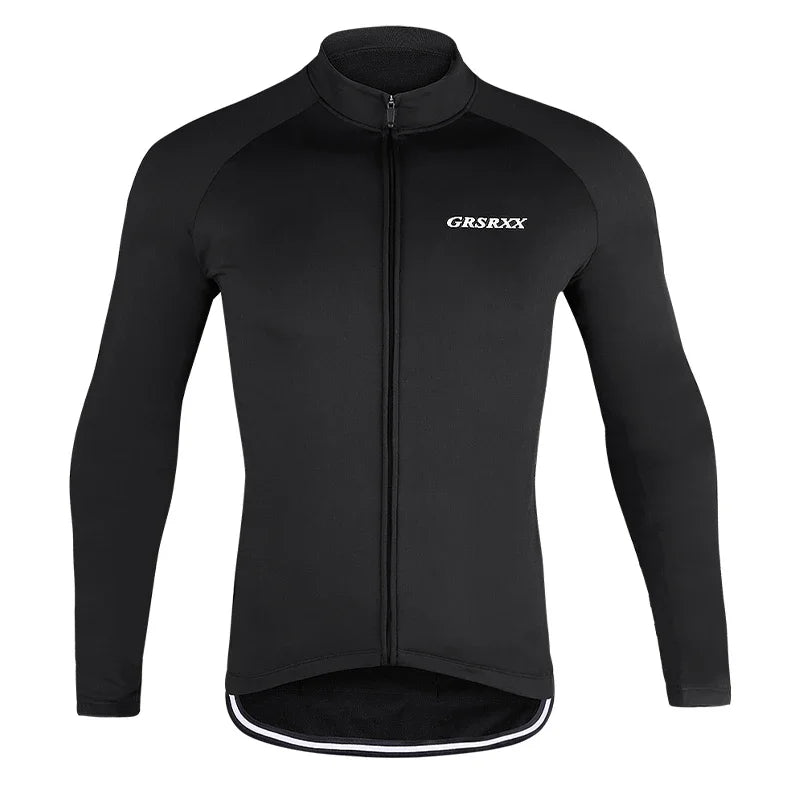 GRSRXX Thermal Winter Cycling Jacket MTB Bike Coat Bicycle Coat Sleeveless Long Sleeve Clothing Cycling Jersey Ciclismo Unisex