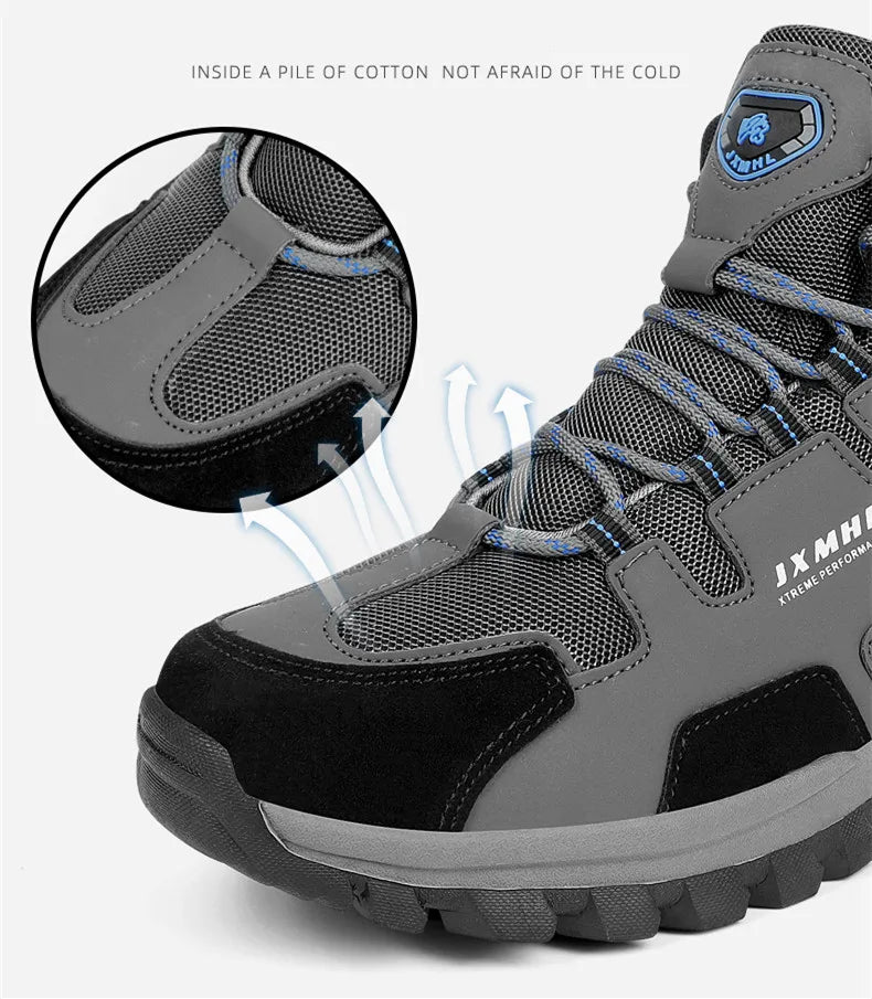 Couple Hiking Shoes Men Mountain Climbing Trekking Boots Women Non-slip Outdoor Work Ankle Boot