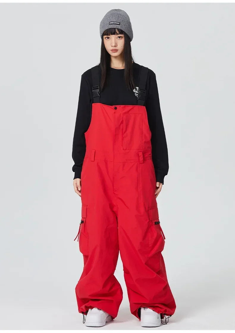 Dollplus Winter Ski Pants – Unisex Snowboard Overalls, 15,000mm Waterproof & Windproof