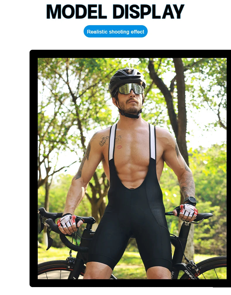X-TIGER Pro Men's Cycling Bib Shorts Bretelle Professional Cyclist MTB Road Tights Bicycle Clothing For Long Distance Riding