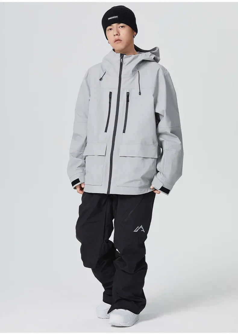 Outdoor Winter Skiing Jacket 2025 Man Snowfield Sport Tops Couple Ski Cold Coat Pro Warm Waterproof Woman Snow Tracksuit Clothes