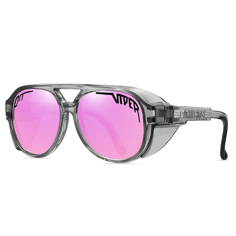 Pit Viper Steampunk Cycling Sunglasses Adult UV400 Men Women Designer Steam Punk Eyewear Vintage Sun Glasses Retro Goggles