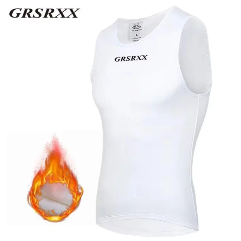 GRSRXX Thermal Winter Cycling Jacket MTB Bike Coat Bicycle Coat Sleeveless Long Sleeve Clothing Cycling Jersey Ciclismo Unisex