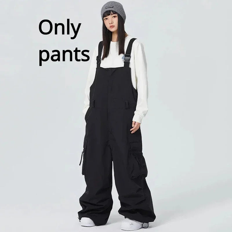 Dollplus Winter Ski Pants – Unisex Snowboard Overalls, 15,000mm Waterproof & Windproof
