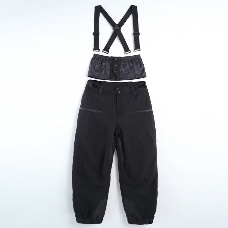 Mioigee Men’s Winter Ski Pants – Waterproof 15,000mm Snowboard Overalls, Thickened Warm Trousers
