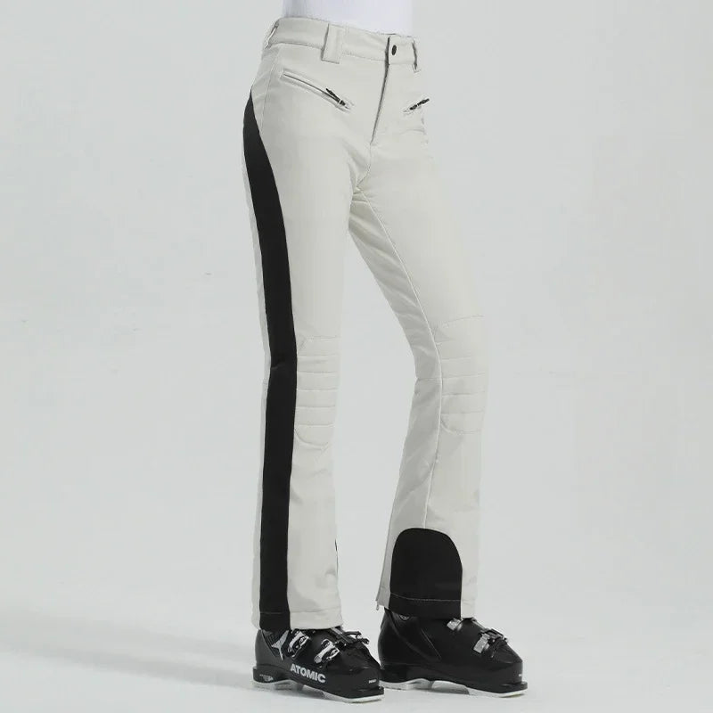 Ladies High Elasticity Ski Pants – Slim Fit Women’s Waterproof Snow Pants