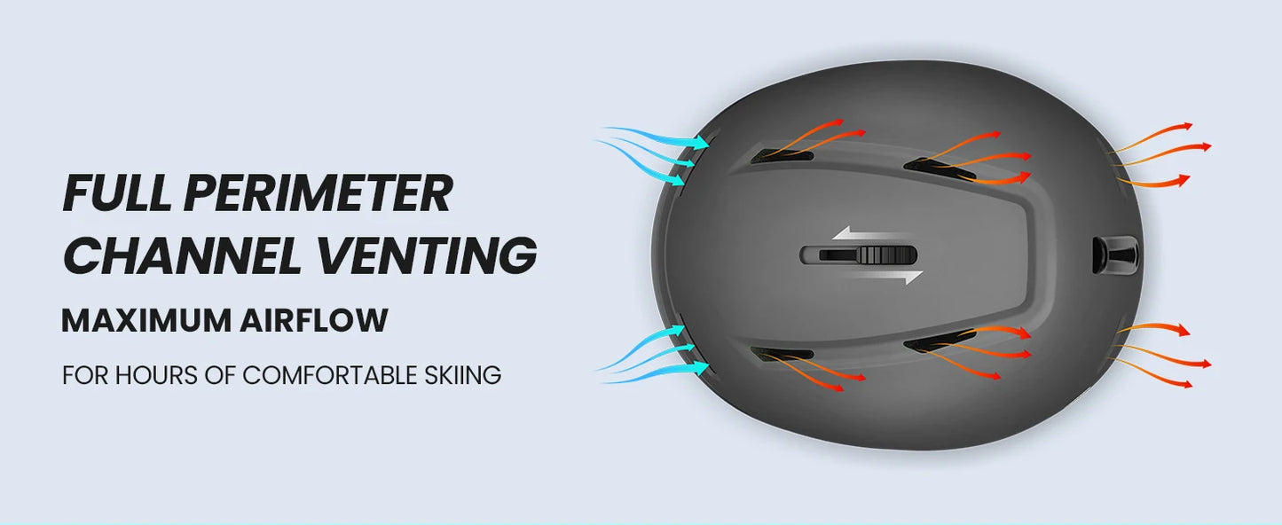 OutdoorMaster MIPS Ski Snowboard Helmet – Adjustable Ventilated Snowboarding Helmet for Men & Women | PC Shell + EPS Foam Winter Safety Gear