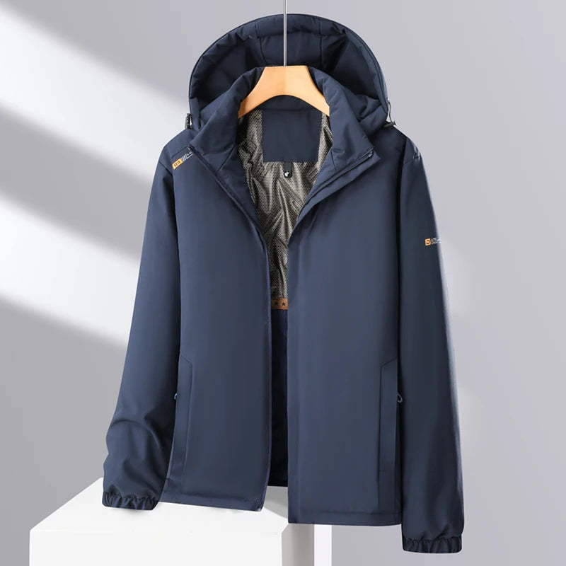 Men's Winter Outdoor Coat Waterproof Windproof Warm Thick Jacket Men Unisex Hiking Camping Skiing Climbing Windbreaker Overcoat