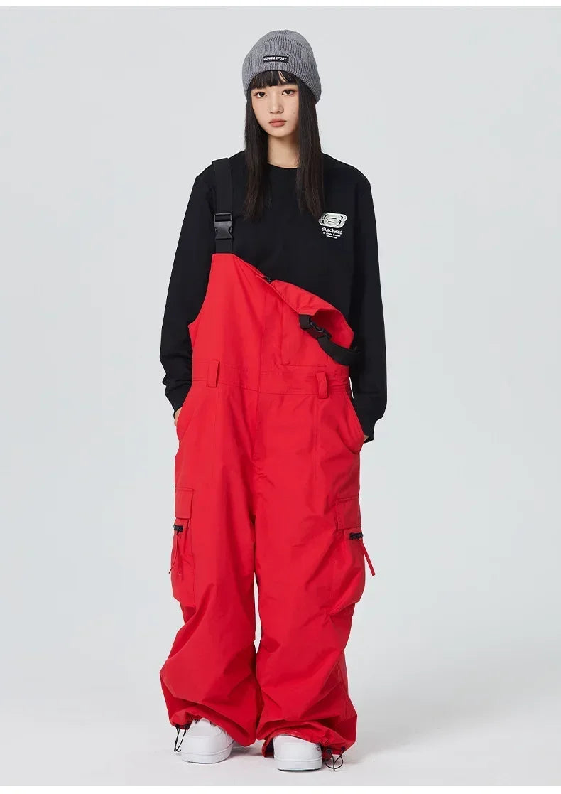 Dollplus Winter Ski Pants – Unisex Snowboard Overalls, 15,000mm Waterproof & Windproof