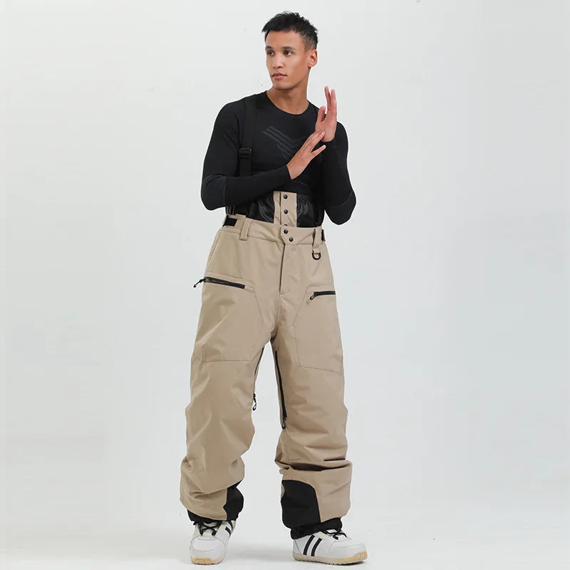 Men's Baggy Snowboard Pants - Waterproof 15000mm Snowboarding Pants Baggy Fit Winter Gear
