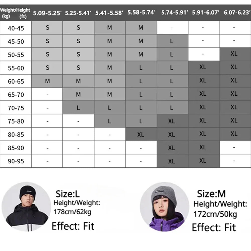 Dollplus 2025 Baggy Snowboard Pants – Waterproof, Windproof & Thermal Ski Trousers