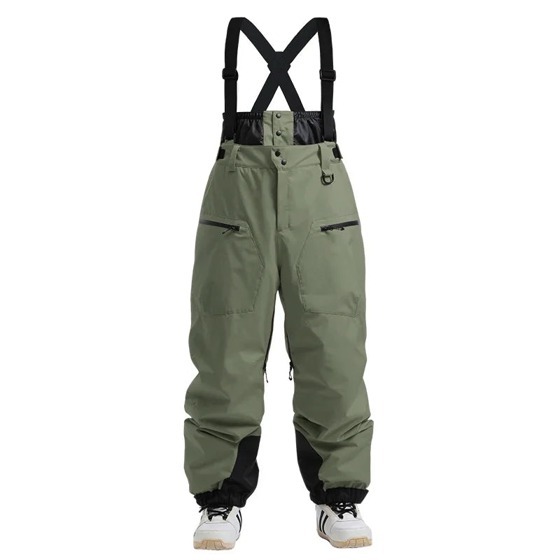 Men's Baggy Snowboard Pants - Waterproof 15000mm Snowboarding Pants Baggy Fit Winter Gear