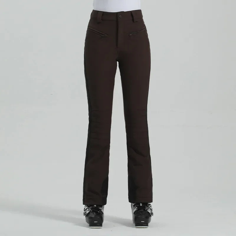 Ladies High Elasticity Ski Pants – Slim Fit Women’s Waterproof Snow Pants