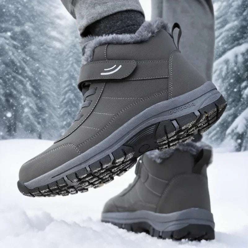 Ankel Bootsfor Women Casual Winter Shoes Platform Non-slip Warm Ankle Boots Plush Combat Outdoor Casual Hiking Motorcycle Boots