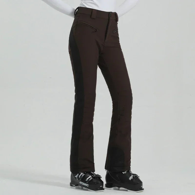 Ladies High Elasticity Ski Pants – Slim Fit Women’s Waterproof Snow Pants