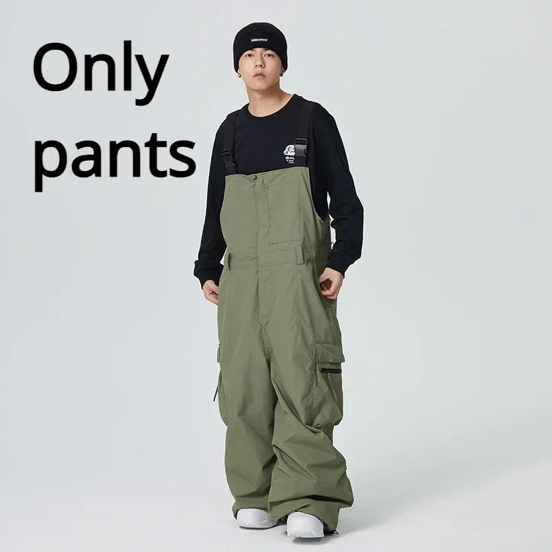 Dollplus Winter Ski Pants – Unisex Snowboard Overalls, 15,000mm Waterproof & Windproof