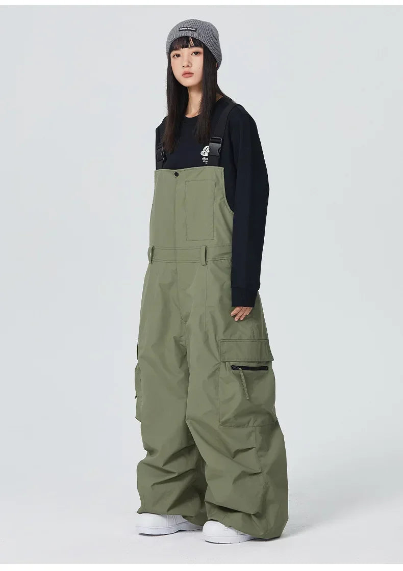 Dollplus Winter Ski Pants – Unisex Snowboard Overalls, 15,000mm Waterproof & Windproof