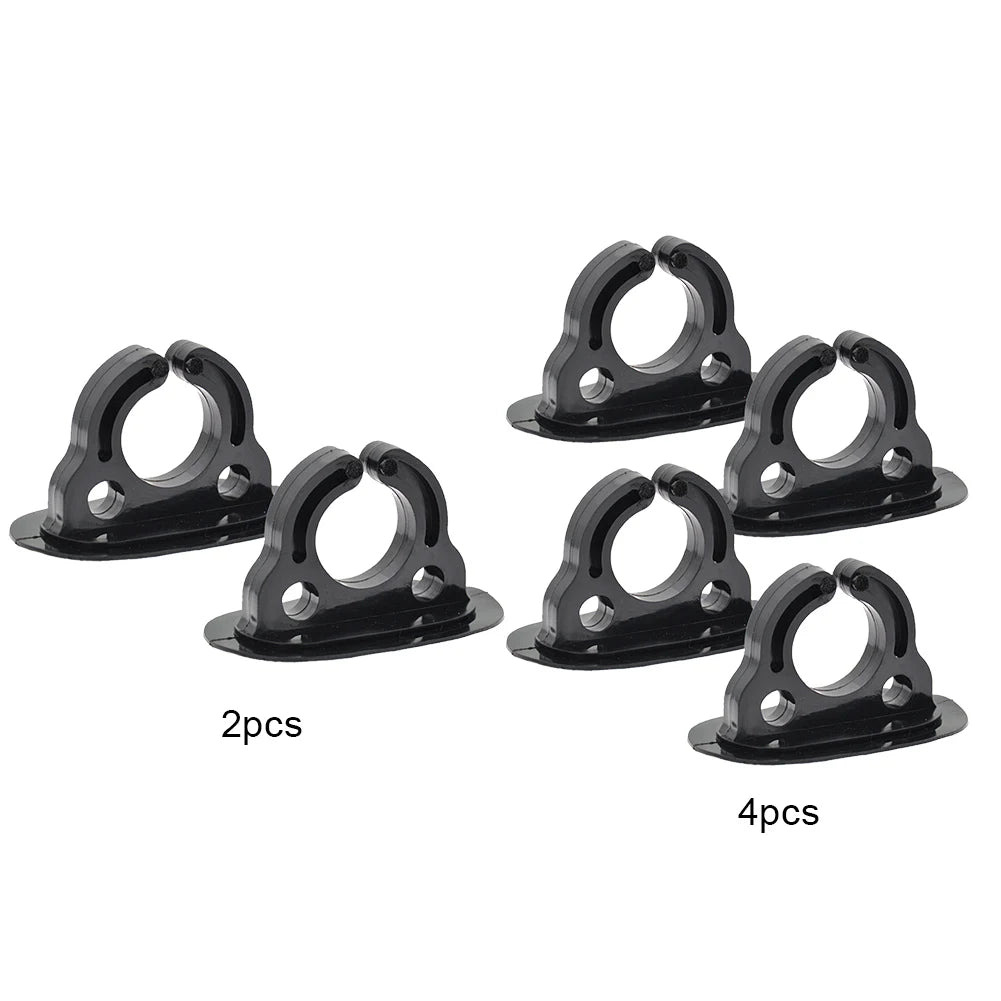 2/4 Pcs Paddle Storage Holder Plastic Rubber Boat Paddle Holder Clips Oar Keeper for Kayaks Canoes Rowing Boats Inflatable Boat