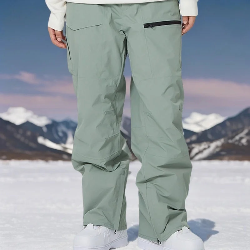 Ski Pants for Women | Winter Warm Waterproof Snow Pants 2025 – Windproof Ski Trousers for Men & Women, Breathable Thermal Snowboarding Gear
