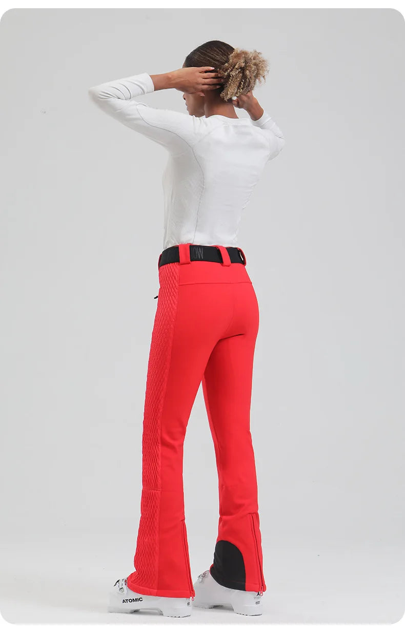 Womens snowboard Pants by Mioigee – Slim Fit, Elastic Waist, Waterproof & Breathable