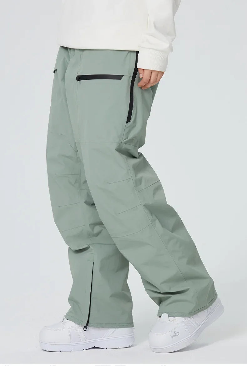 Ski Pants for Women | Winter Warm Waterproof Snow Pants 2025 – Windproof Ski Trousers for Men & Women, Breathable Thermal Snowboarding Gear