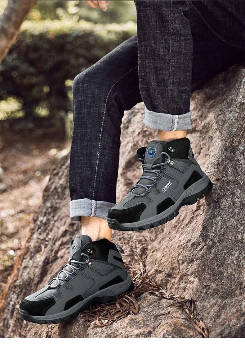 Couple Hiking Shoes Men Mountain Climbing Trekking Boots Women Non-slip Outdoor Work Ankle Boot