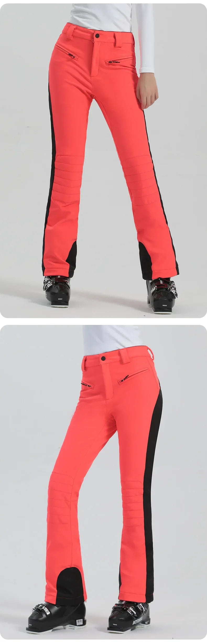 Ladies High Elasticity Ski Pants – Slim Fit Women’s Waterproof Snow Pants