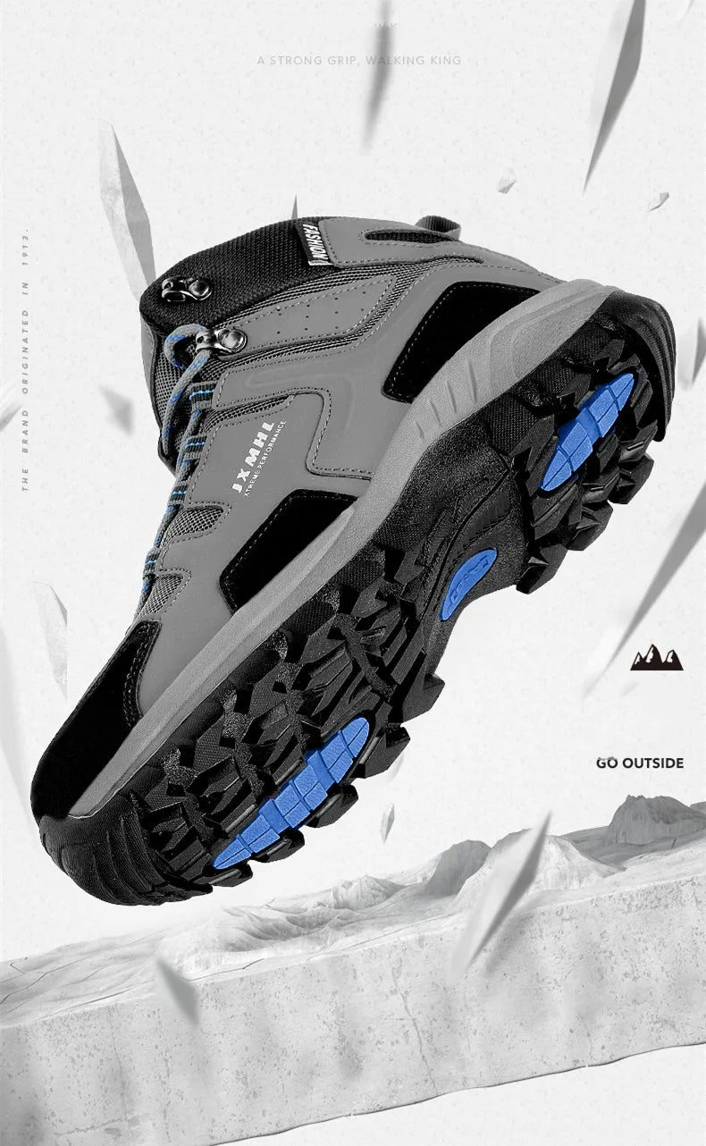 Couple Hiking Shoes Men Mountain Climbing Trekking Boots Women Non-slip Outdoor Work Ankle Boot