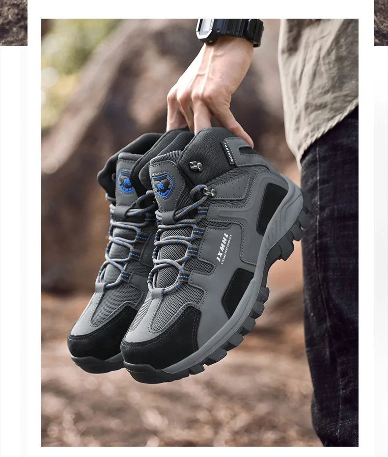 Couple Hiking Shoes Men Mountain Climbing Trekking Boots Women Non-slip Outdoor Work Ankle Boot