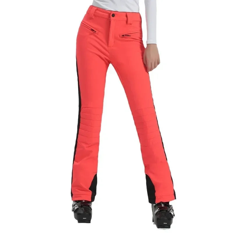 Ladies High Elasticity Ski Pants – Slim Fit Women’s Waterproof Snow Pants