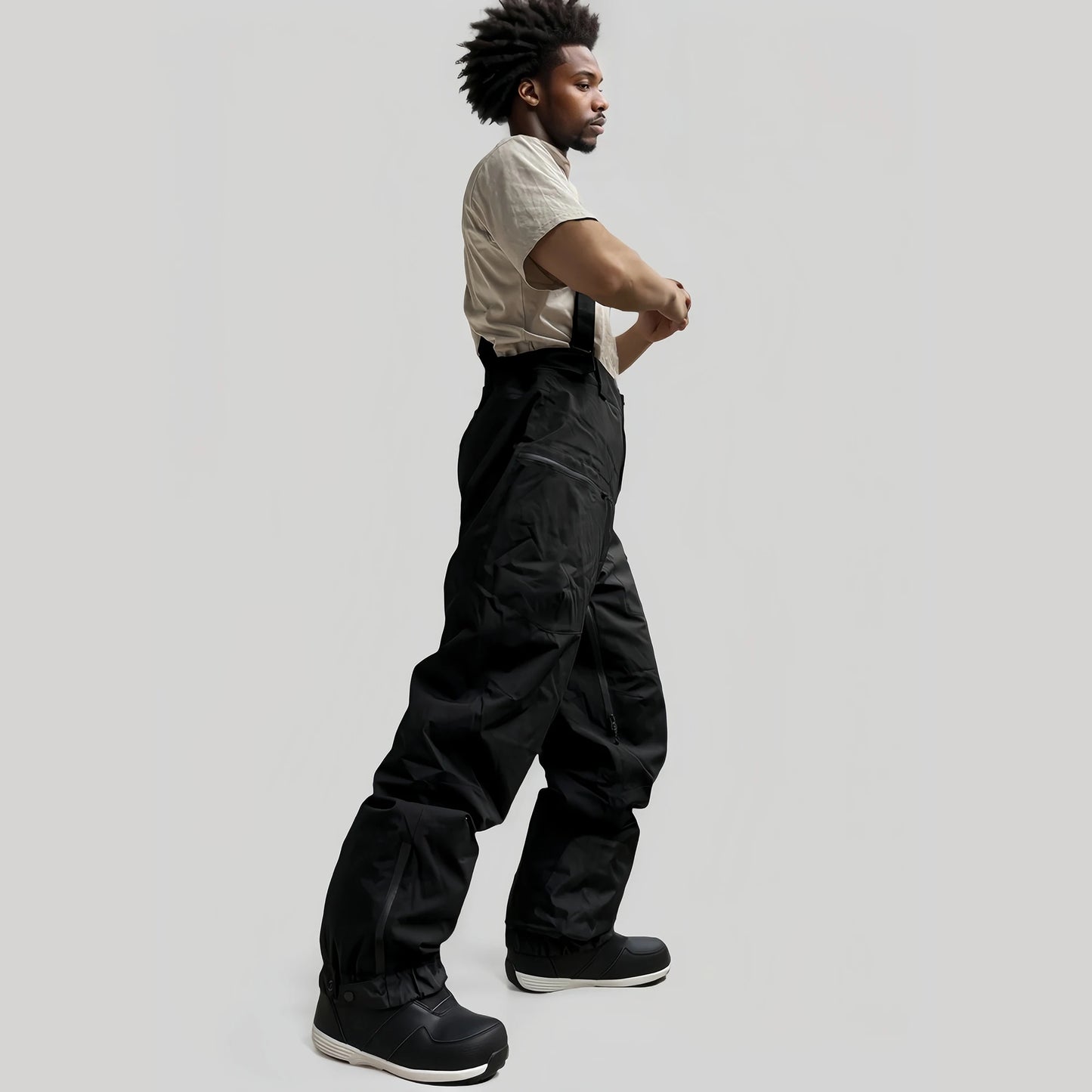 Men's Baggy Snowboard Pants - Waterproof 15000mm Snowboarding Pants Baggy Fit Winter Gear