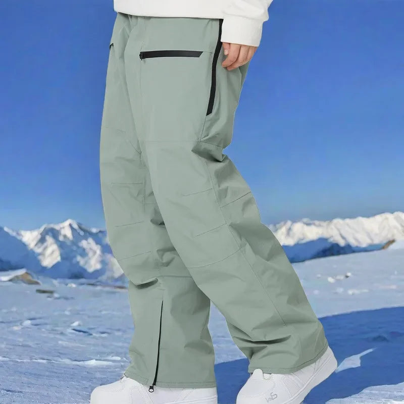Ski Pants for Women | Winter Warm Waterproof Snow Pants 2025 – Windproof Ski Trousers for Men & Women, Breathable Thermal Snowboarding Gear