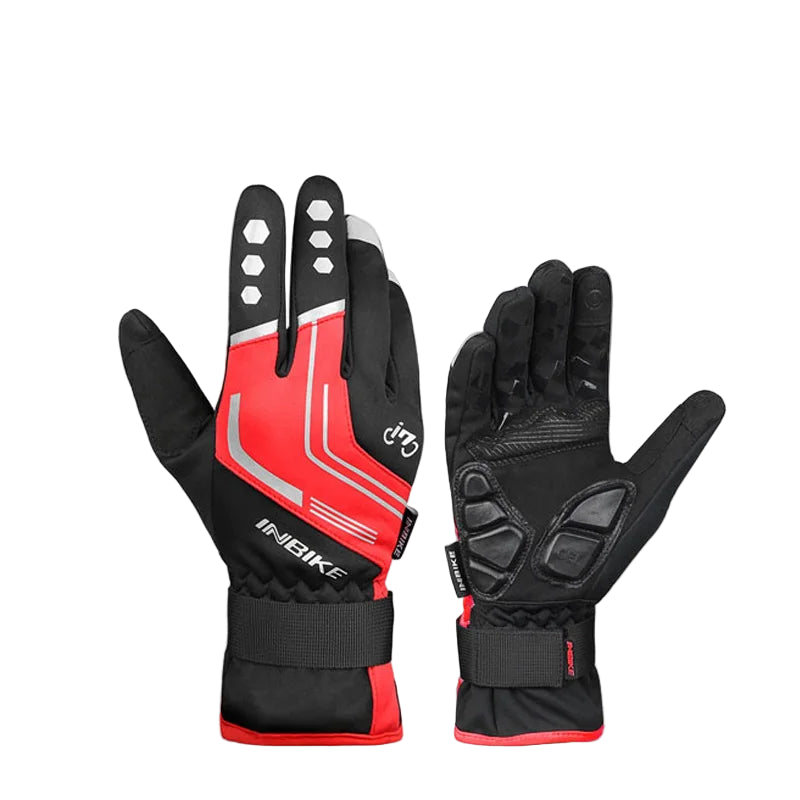 INBIKE Waterproof Winter Bicycle Gloves– Warm Fleece Touchscreen Cycling Gloves for Men & Women