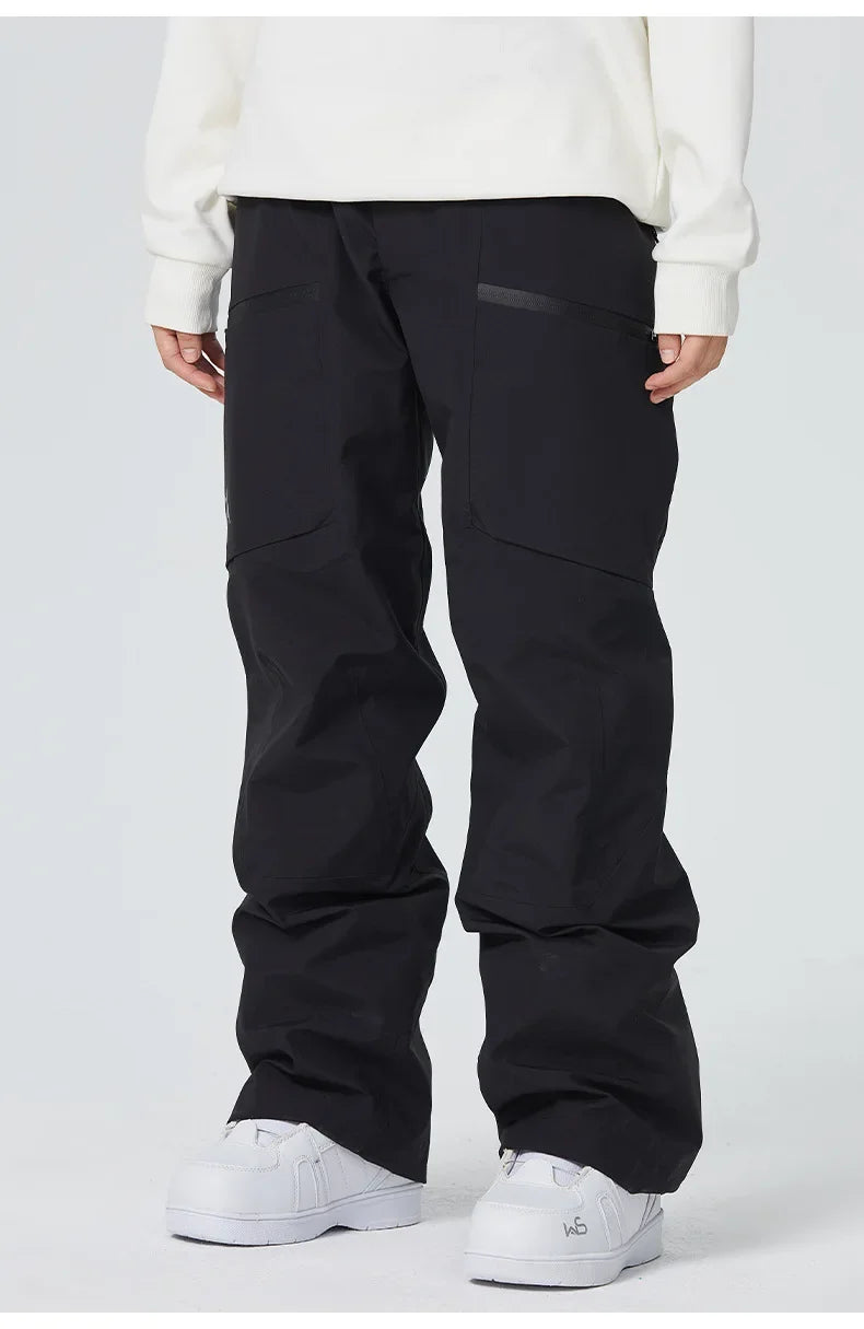 2025 Winter Women Ski Pants Snowfield Windproof Snowboard Sport Trousers Warm Man Loose Overalls New Pro Waterproof Skiing Pants