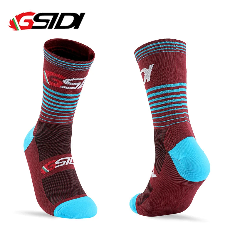 Gsidi New Cycling Socks High Quality Compression Men Bike Outdoor Women Running Professional Sports Running