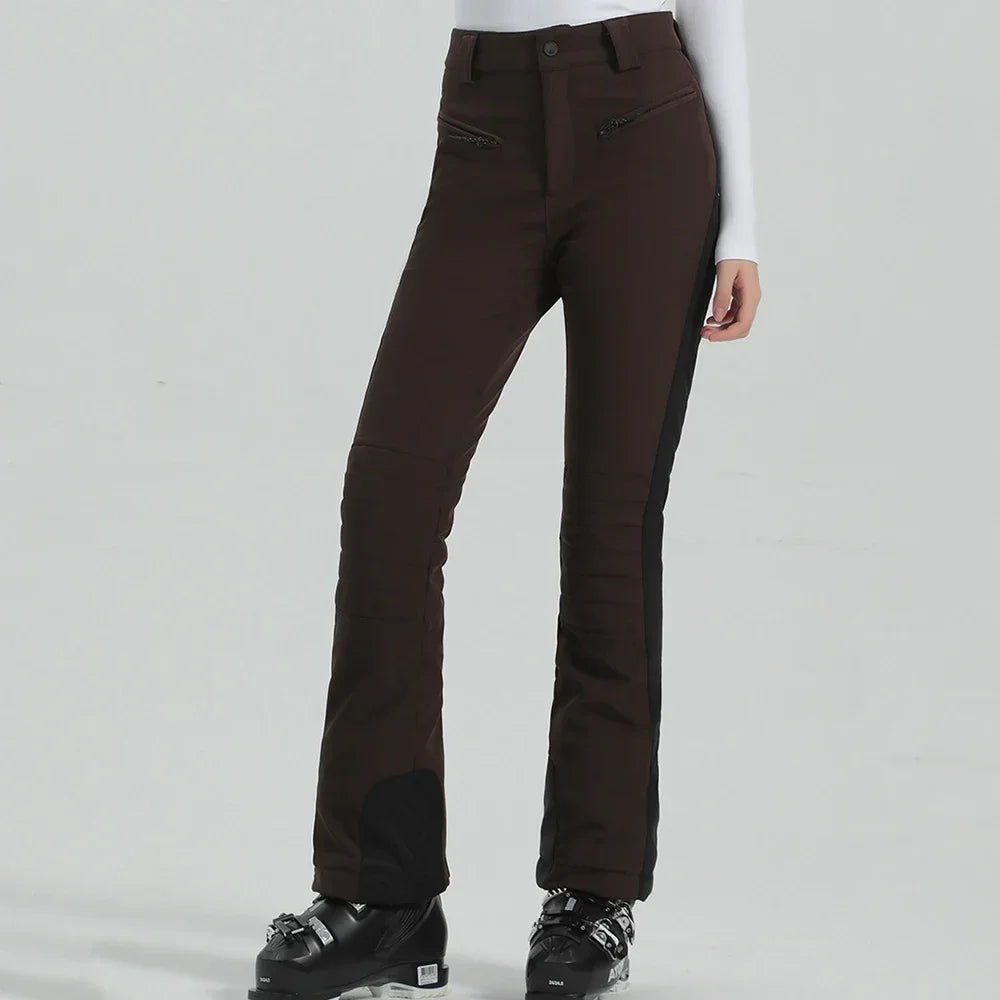 Ladies High Elasticity Ski Pants – Slim Fit Women’s Waterproof Snow Pants