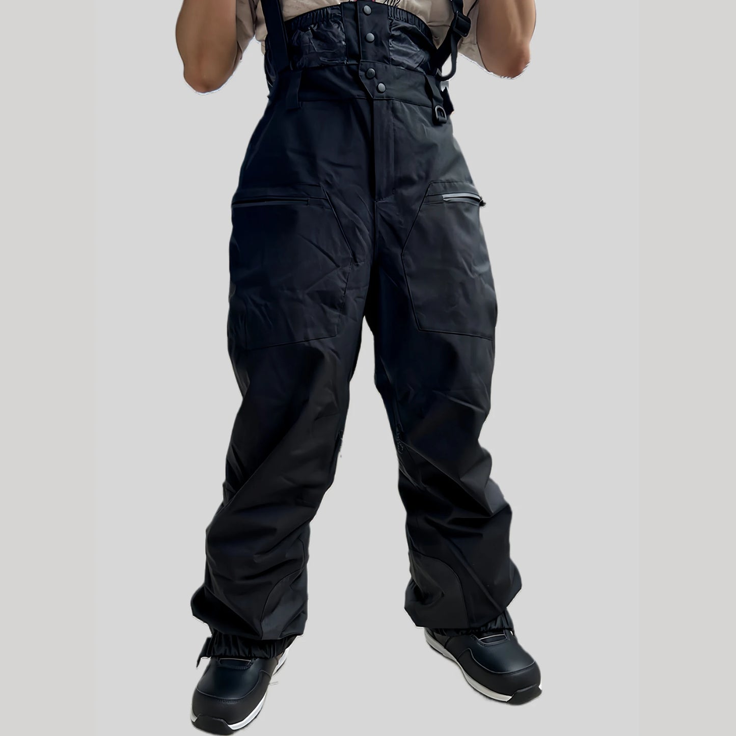 Mioigee Men’s Winter Ski Pants – Waterproof 15,000mm Snowboard Overalls, Thickened Warm Trousers