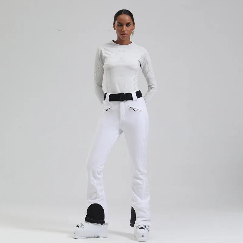 Womens snowboard Pants by Mioigee – Slim Fit, Elastic Waist, Waterproof & Breathable
