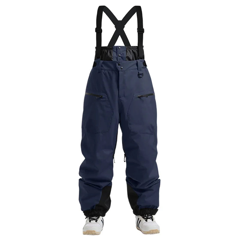 Mioigee Men’s Winter Ski Pants – Waterproof 15,000mm Snowboard Overalls, Thickened Warm Trousers
